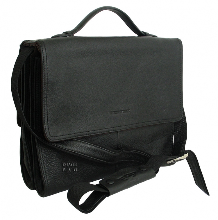 Кожаная сумка портфель трансформер IP Collection 384-76.1