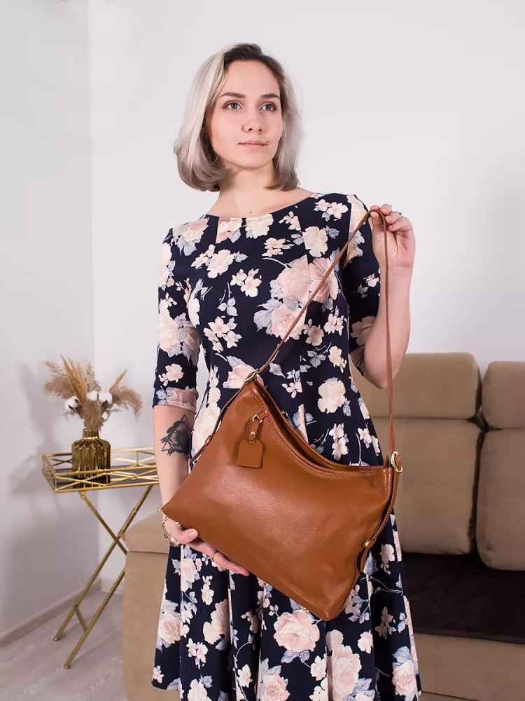 Сумка женская шоппер Paul Rayner brown 8214