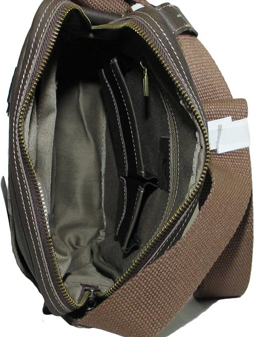  Cумка мужская коричневая IP Collection 80110-2-81gray.3