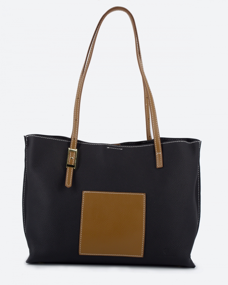 Женская сумка шоппер черная Paul Rayner black