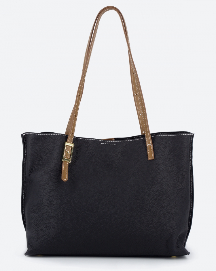 Женская сумка шоппер черная Paul Rayner black