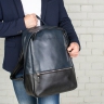 Кожаный рюкзак Adams Dark Blue/Black
