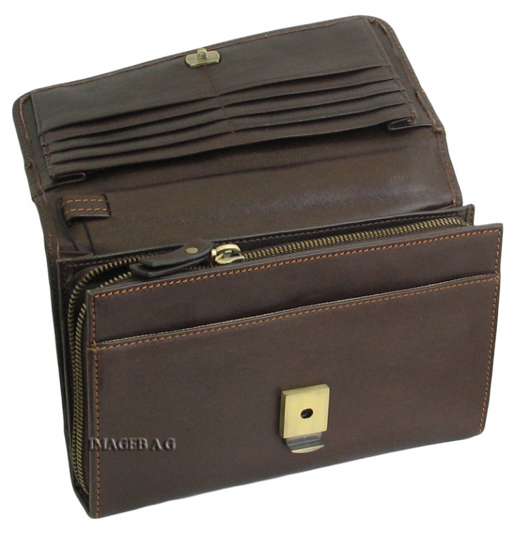 Коричневая мужская барсетка IP Collection A 81167-4 -3