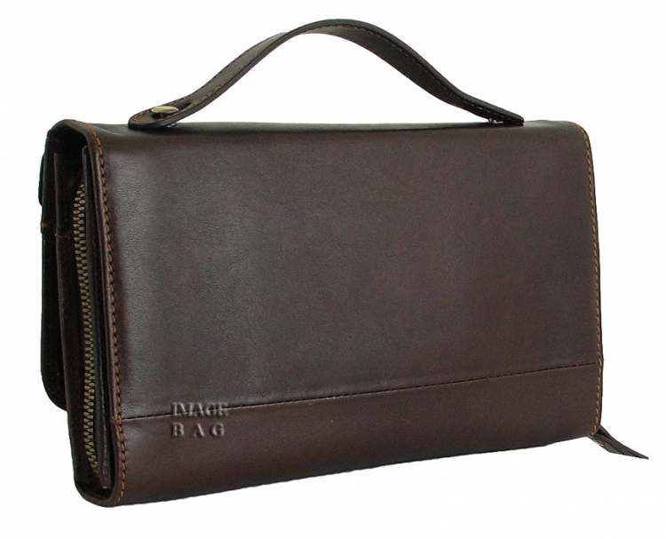 Коричневая мужская барсетка IP Collection A 81167-4 -1