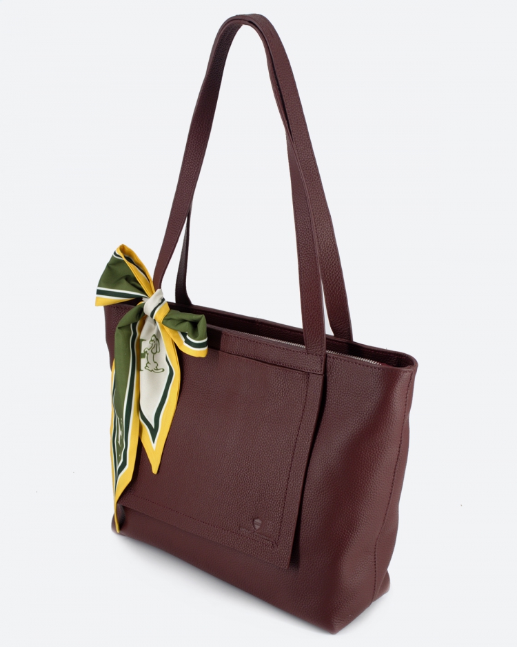 Сумка женская шоппер Paul Rayner burgundy 3188