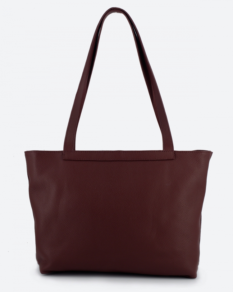 Сумка женская шоппер Paul Rayner burgundy 3188