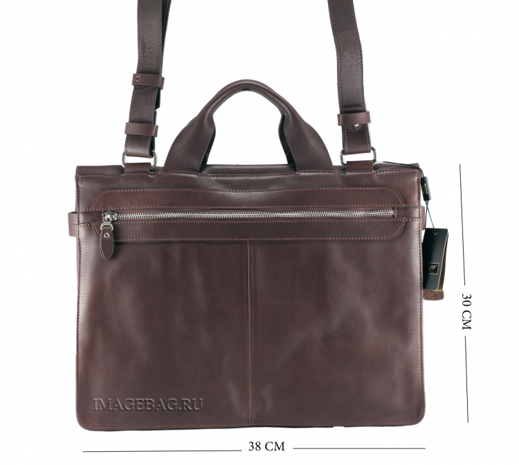 Деловая сумка коричневая IP Collection 2016-5-87p.1.