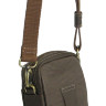 Коричневая сумка на пояс мужская IP Collection 80110-6-81.1
