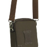 Коричневая поясная сумка комбинированая IP Collection 80110-6.1