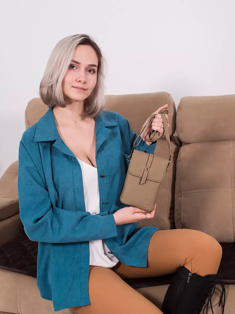 Женская сумка планшет Paul Rayner haki 8056