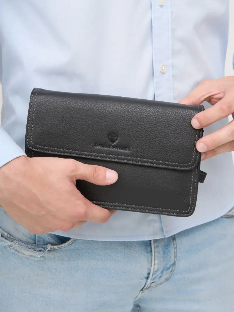 Мужской клатч кожаный Paul Rayner 1645-7