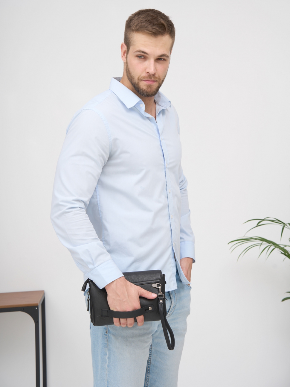 Мужской клатч кожаный 5195-10 цена 6 290 руб. купить в Москве в ...