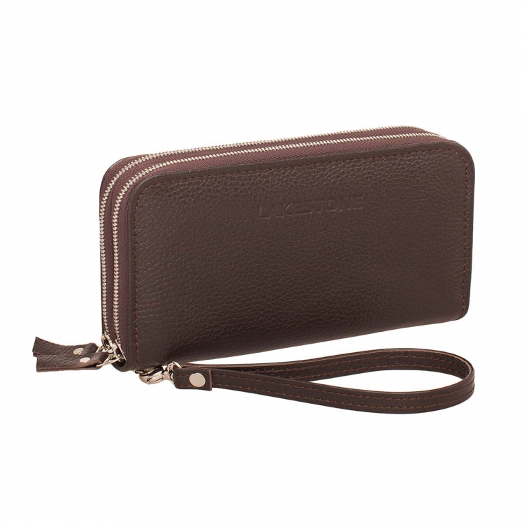 Небольшой кожаный мужской клатч на молнии Bantry Brown