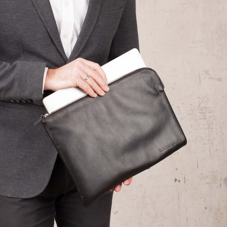 Кожаная папка Bampton Black