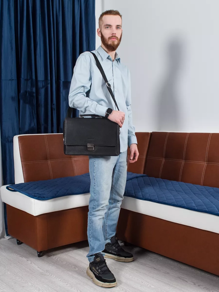 Деловой портфель мужской из натуральной кожи Anre Aragosta 0213-21