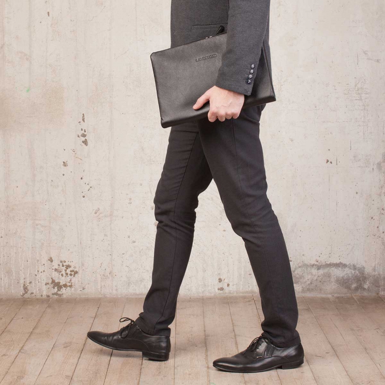 Черная кожаная папка для документов Glenwood Black