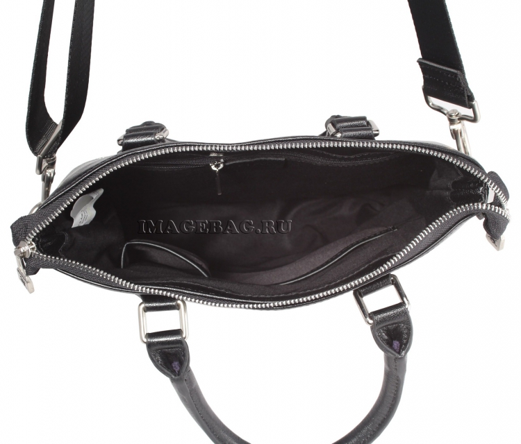 Сумка для документов а4 из черной натуральной кожи WSTPolo2915-32915-3.3