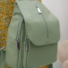 Рюкзак женский кожаный Paul Rayner фисташковый 1031