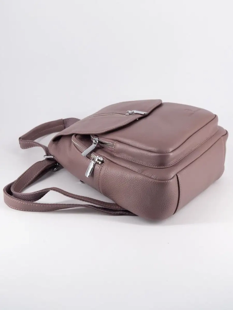 Рюкзак женский кожаный Paul Rayner розовый 1031