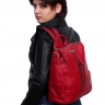 Женский рюкзак кожаный P.R. Grace red_8399