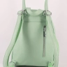 Рюкзак женский кожаный маленький Paul Rayner мята 1031-1