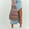 Женский кожаный городской рюкзак PR розовый 1029