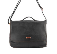 Кожаный темно-коричневый портфель IP Collection 11241