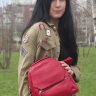 Рюкзак женский городской P.Rayner Gina red-9652
