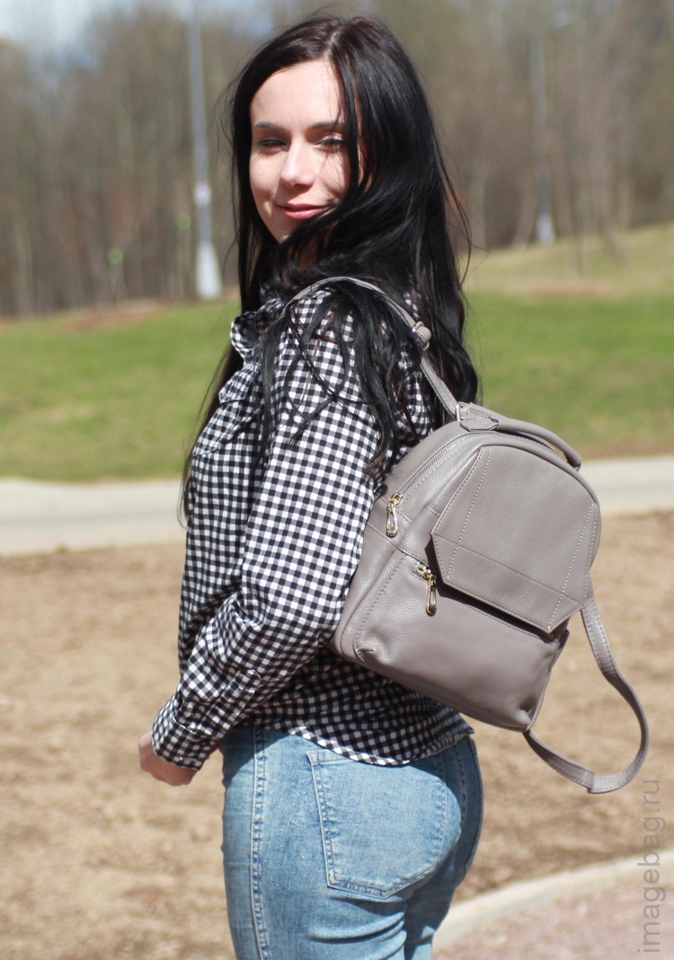 Рюкзак женский серый P.Rayner Gina grey 1043GY