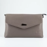Клатч женский кожаный серый 8819