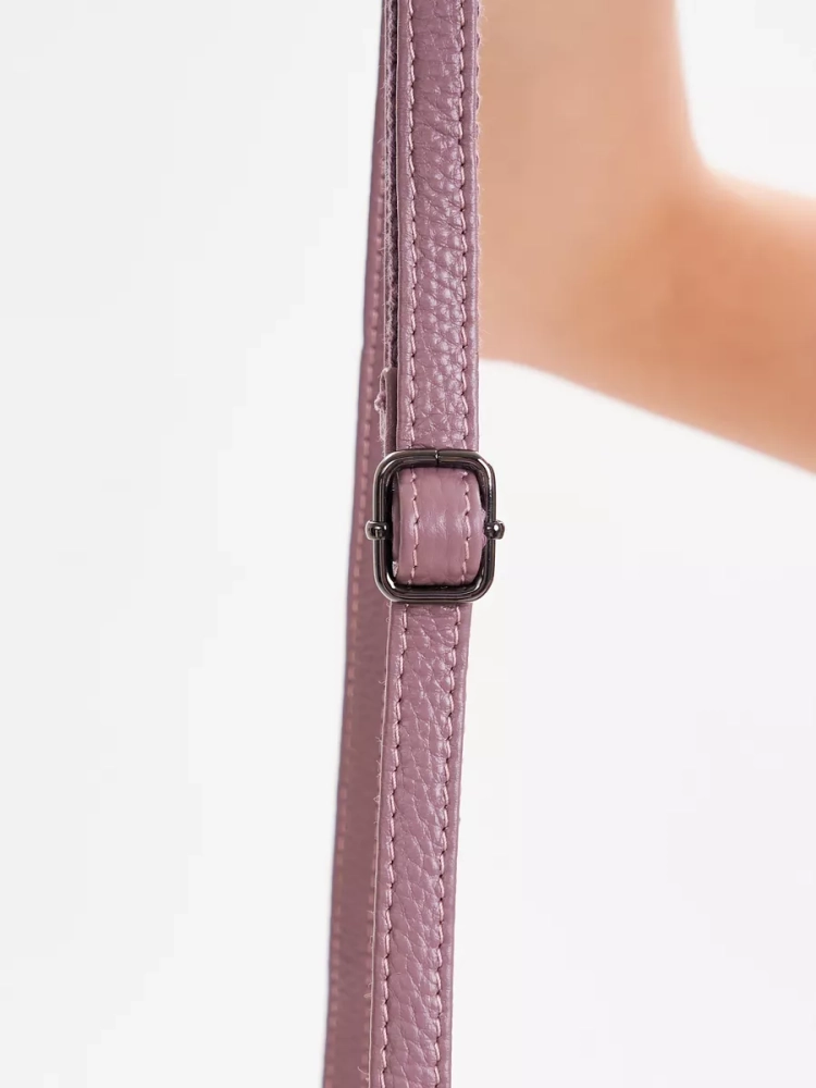 Клатч женский кожаный розовый 8819