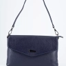 Клатч женский кожаный синий 8819