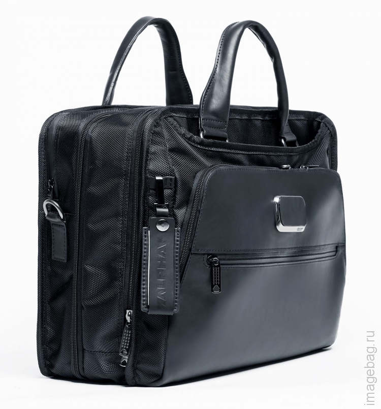 ALPHA X01 black Деловая сумка для документов черная-1